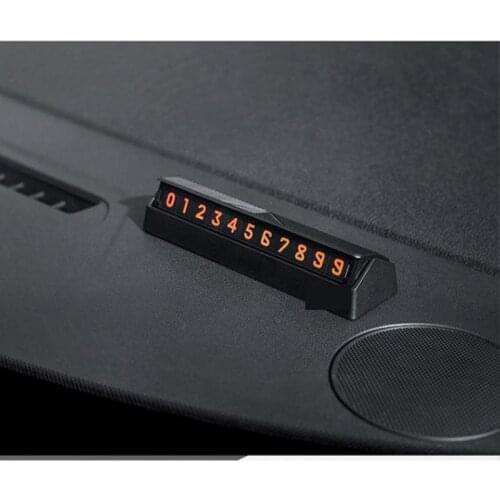 Flip Type Car Temporary Parking Card Hidden Phone Number Plate Stop Sign