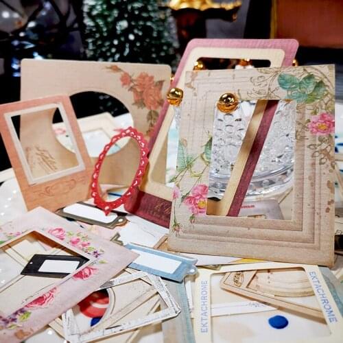 Panalisacraft Junk Journal Vintage Photo Album Border Decoration Sticker Gift Sticker DIY Scrapbook Charming Woman for Lovers
