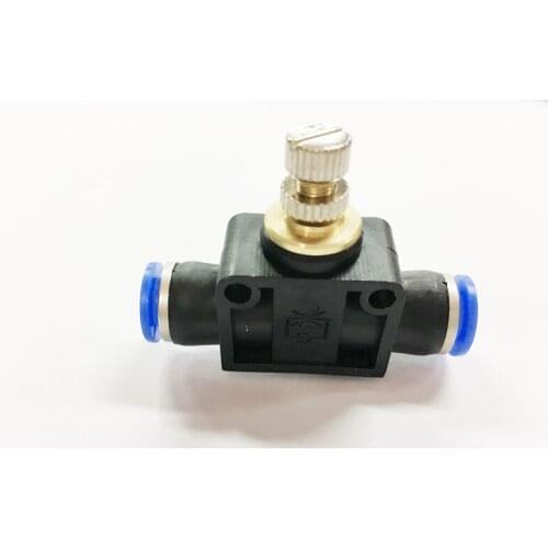3 Pcs Inline Airflow Control 12mm x 12mm Push In Quick Connecter 2-Way Flow Limiting Pneumatic Valve Speed Controller