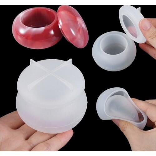 Transparent Storage tank/Box Shape Silicone Mould Resin Decorative Craft DIY Mold Epoxy Resin molds for Jewelry