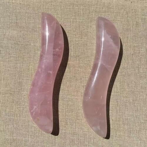 Rose quartz crystal massage wand natural mineralen body chakra relaxing acupoint point reiki healing