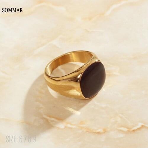 SOMMAR Hot sale! 18KGP Gold Filled size 6 7 8 Tail ring for women&men Black Finish, lovers Jewelry on the neck jewelry