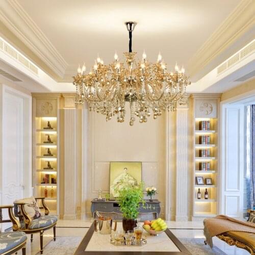 Modern Crystal Chandelier Living Room Lamp Simple Dining Room Bedroom led Lamp Luxurious Atmosphere Candle Chandeliers