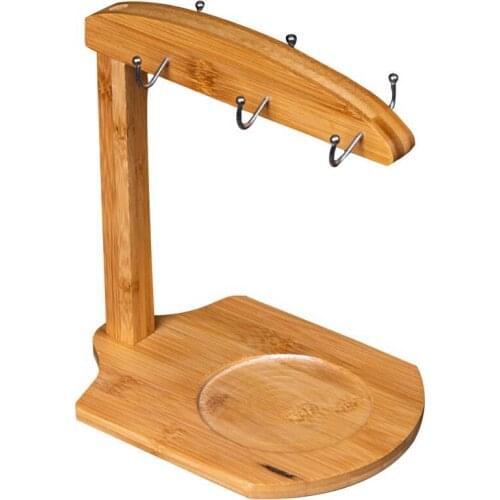 Water Cup Rack Wooden Rack Mug Glass Bamboo Cup Holder Storage Coffee Cup Rack