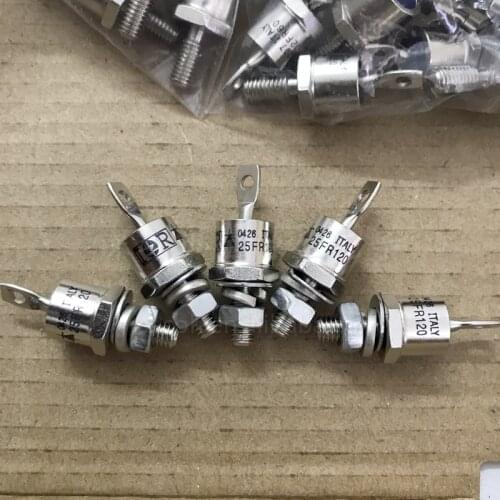 5Pcs 25FR120 25HFR120 or 25FR140 or 25FR160 DO-203B 25A 1200V Standard Recovery Diodes