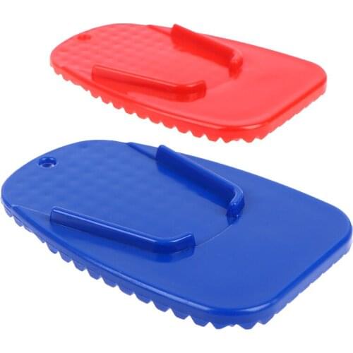 Universal Motorcycle Bike Plastic Kickstand Pad Plate Base Bike Side Stand Grip Support Foot Pad Base