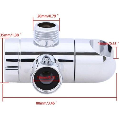 Bathroom Shower Arm Diverter Shower Head Adapter Bracket Holder