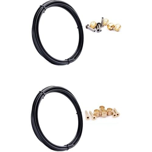 Bike Brake Hose MTB Hydraulic Disc Brake Tube 2.5M Connector Insert Olive Set