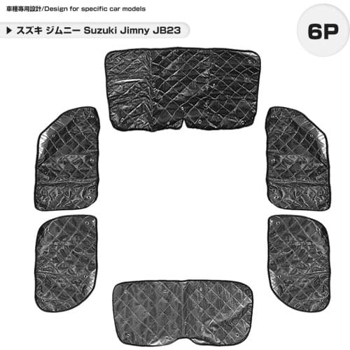 Suzuki Jimny Jb23 sunshade black mesh 5 layers structure outdoor all windows car model exclusive design car overnight stay