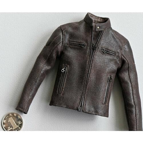 1/6th Retro Motorcycle Jacket Model for 12" Body Figure