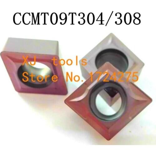 10pcs CCMT09T304/CCMT09T308 Carbide CNC inserts,CNC lathe tool,apply to stainless steel and steel processing for SCLCR/SCKCR