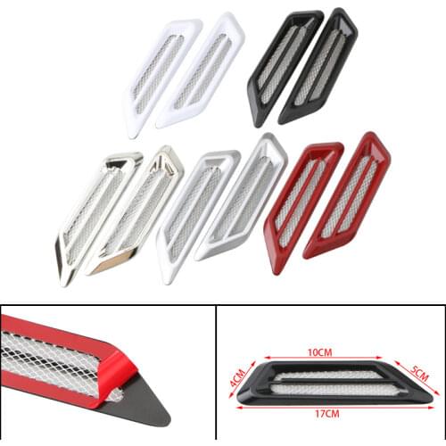 2Pcs/set Car Side Air Flow Vent for Fender Hole Cover Intake Grille Duct ABS Car Side Vents Styling Car Decoration Accessories