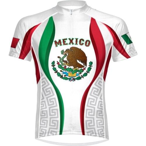 2018 Mexico Men Short Sleeve Cycling Jerseys Tops Racing Cycling Clothing Quick Dry Bike Jersey Shirt Maillot Ciclismo