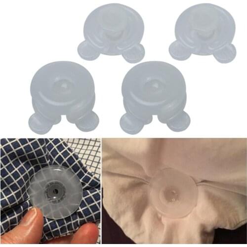 4PCs Plastic Quilt Clip Blankets Comforter Bed Duvet Donuts Holders Tweezers Clam Forceps Mini Clothespins #JN