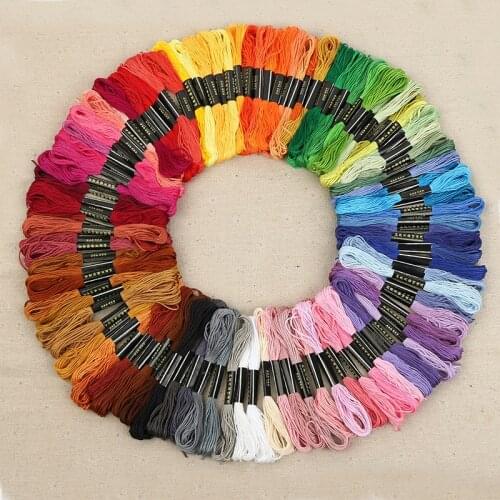447 Mix Colors Cross Stitch Cotton Sewing thread Skeins Embroidery Thread Floss Kit DIY Sewing Tools