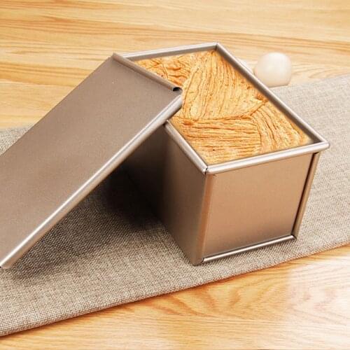 Aluminum non-stick coating Toast boxes Bread Loaf Pan cake mold baking tool with lid