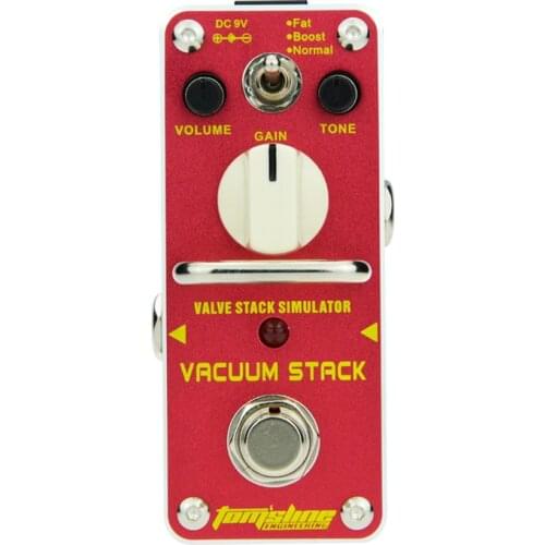 AROMA AVS-3 Valve Stack Simulator Guitar Effect Pedal Tube Distortion Tone of a Valve Combo Amplifier Guitar Pedal True Bypass