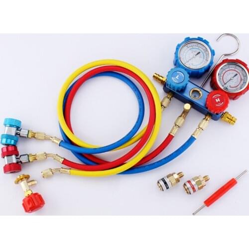 Car Air conditioning refrigerant filling tube cold medium Freon R134A Refrigerant charging hose Pressure Gauge 536G