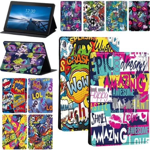 Tablet Case for Lenovo Tab M10/Tab M10 Plus/Tab E10 TB-X104F/TB-X104L Cover Case + Free Stylus
