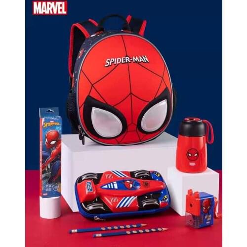 Disney Marvel School Bags For Boys Kindergarten Student Shoulder Backpack Spider Man Kids Birthday Gifts Age 4-9 Years Mochilas