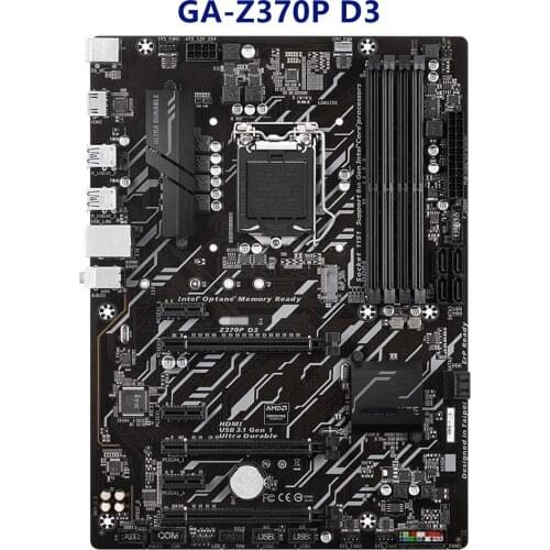 For Gigabyte GA-Z370P D3 used Motherboard LGA1151 DDR4 Z370 Support i3 8100 i5 8500 I7 8700K