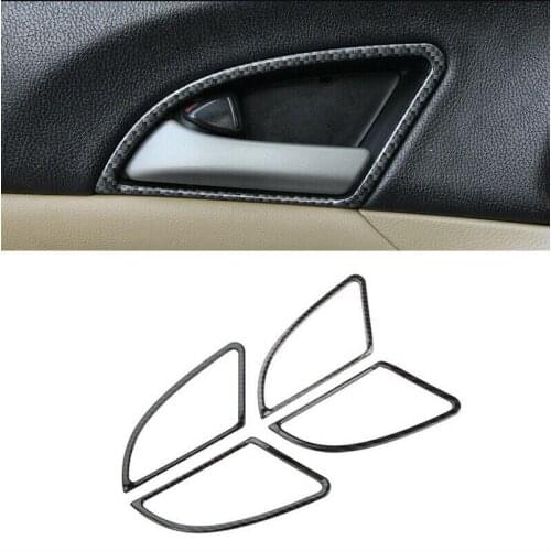 FOR Honda Accord 8th 2008-2012 carbon fiber Interior door bowl frame trim 4pcs