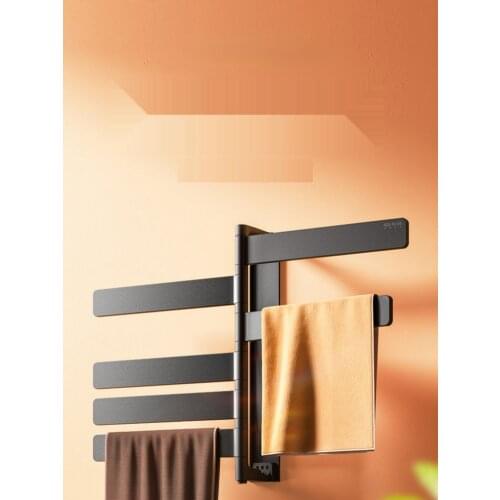 GY Electric Towel Rack Bathroom Bath Towels Heating Rack Household Toilet Storage Punch-Free Drying Intelligent Hot