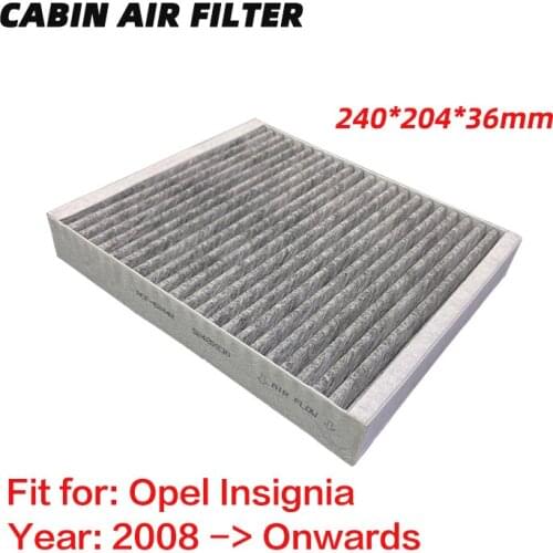 Cabin Filter for Opel Insignia (2008-Onwards) Activated High Carbon Pollen Air Filter Vauxhall Air Conditioner Filter 1pc