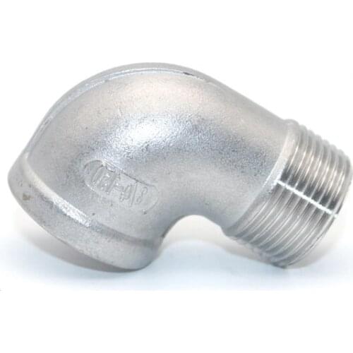 1/2" 3/4" 1" 1-1/4" 1-1/2" BSP Female To Male Thread 201 Stainless Steel 90 Degree Elbow Pipe Fitting Connector Coupler Adapter