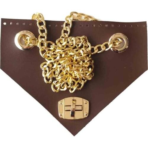 Leather Triangle, Cover with Chain