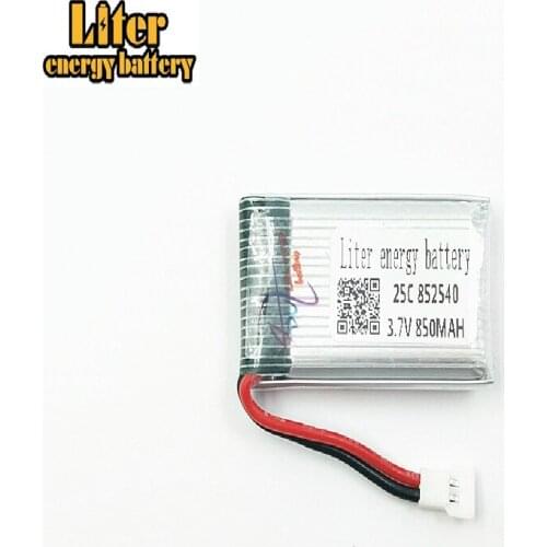 3.7V 850mAH Sima X5C remote quadrocopter lithium battery 3.7V 850mAH-air plug 852540 25c