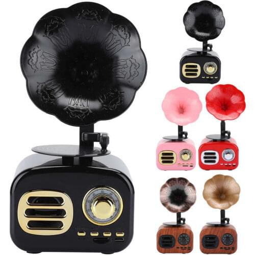 Mini Retro Bluetooth Smart Speaker Portable Loudspeaker Music Player for Desktop Laptop Speaker