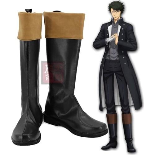Moriarty The Patriot Sebastian Cosplay Shoes Long Boots For Costume Accessories Halloween Party Custom Made Any Size