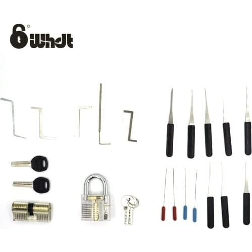 WHDT Locksmith unlocking kit unlocking tool training unlocking tool kit with broken key extractor remover
