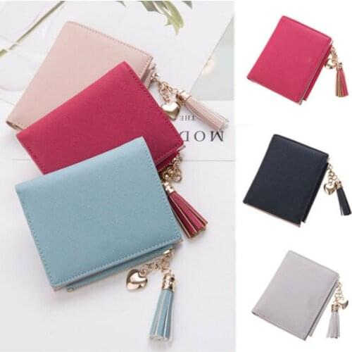 2019 New Brand Fashion US Women Girls Short Wallet Coin Purse Organizer Pocket Small Credit Card Holder