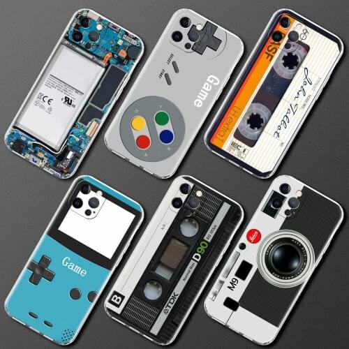 Camera Circuit Board Clear Phone Case For Apple iPhone 12 11 Pro Max XR 8 7 Plus SE 2020 X XS 12mini 6 6S 5 5S Soft Back Cover