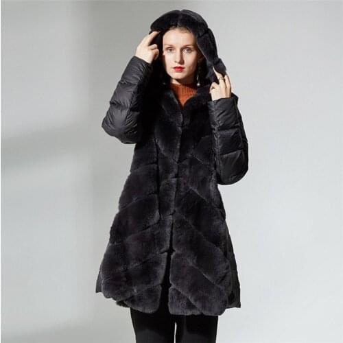 Perissa Fur Coats With A Hood