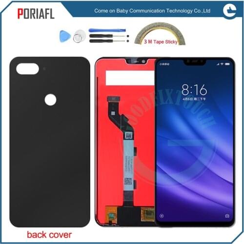 Tested ok For Xiaomi 8 lite Mi8 lite LCD Display Touch Screen Digitizer Assembly for Xiaomi8 lite Mi8 lite back cover