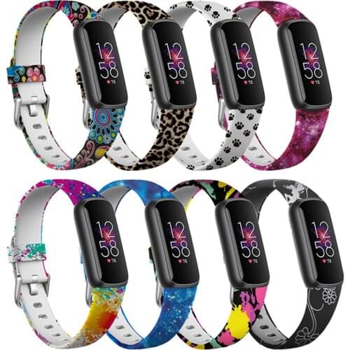 Printing Strap For Fitbit Luxe Smart Watch Band Replacement Colorful Sport Wristbands Soft Silicone Wrist Strap For Fitbit Luxe