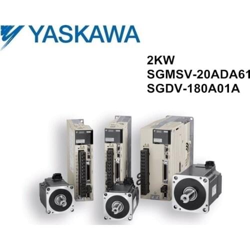 SGMSV-20ADA61+SGDV-180A01A 2KW servo motor and driver new and original Yaskawa SGMSV series servomotor and servopack