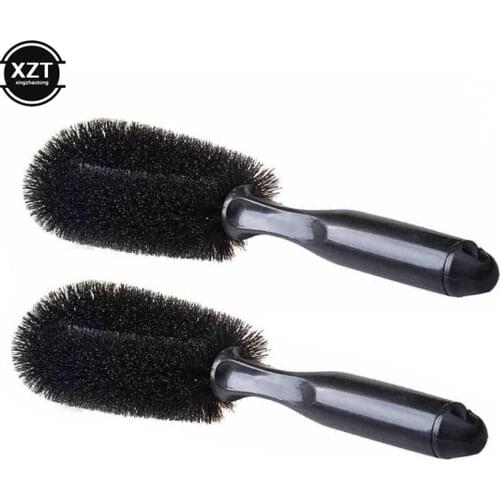 Auto Rim Scrubber Wheel Brush Cleaner Dust Remover Motorcycle Truck Washing Vehicle Wash Tire Cleaning Tools PP Soft Brush 26CM