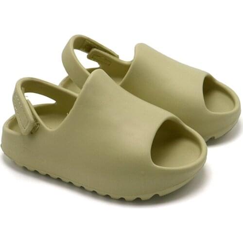 Baby Toddler Kids Adults Slip-On Fashion Sandals Boys Girls Foam Beach Summer Slides Bone Resin Children Flip Flop Water Shoes