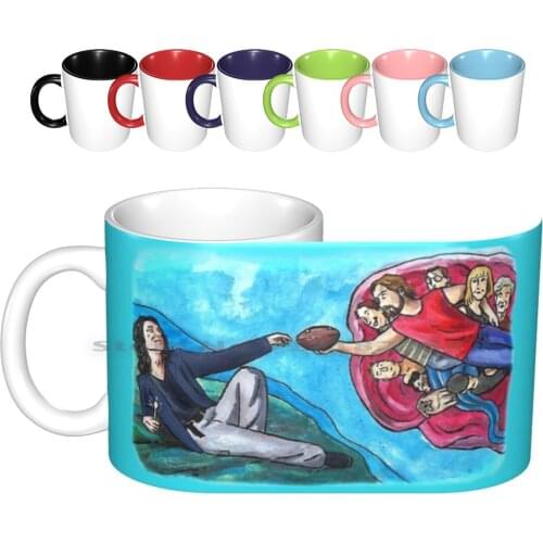 The Creation Of-The Room Ceramic Mugs Coffee Cups Milk Tea Mug The Room Wiseau The Disaster Artist Movies Bad Movies Film Comic