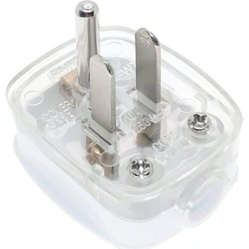 US, Canada North American 3 Pin Grounded DIY Rewireable Power Plug AC100~250V 10A