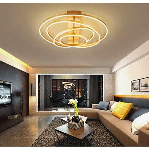 Bedroom Light Simple Modern Atmosphere Home Fashion Creative round LED Ceiling Mount Lamp Nordic Hall Dimming Lamps