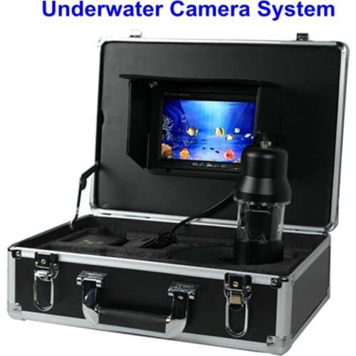 DVR 20m Cable 7inch LCD Monitor HD Sony CCD Sensor Underwater Camera Kit 360 Rotating Camera With 14Pcs White LED Lights
