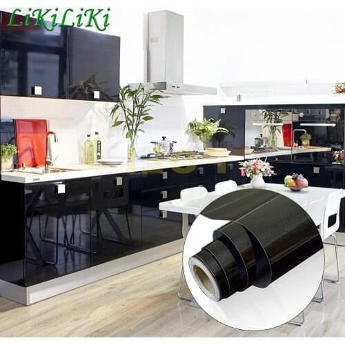 Furniture Refurbished Wallpaper Kitchen Wall Stickers Wardrobe Self Adhesive Cabinets Table Waterproof Contact Paper Room Decor