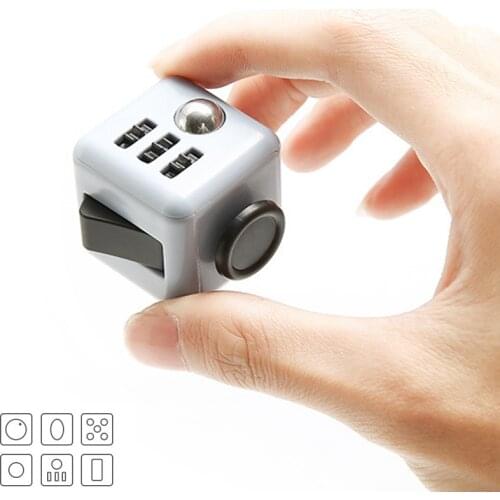 ZK20 Dropshipping Entertainment Dice Cube Anxiety Stress Relief Attention Plastic Focus Gaming Toy For Children Adult Gifts