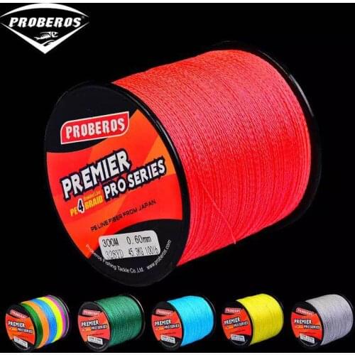 1pc Proberos Premier Multifilament PE Braided 300M 500M 1000M Fishing Line 4 Stand 6LB 30LB 35LB 40LB 50LB 60LB 70LB 80LB 120LB