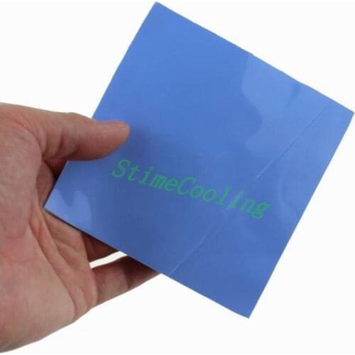 2pcs/set 100X100x1.0mm Blue Conductive Heatsink Compounds Thermal Pads